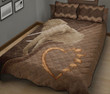 Elephant Animal Leather Quilt Bed Set