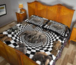Elephant Optical Illusion Style Quilt Bed