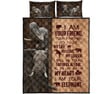 Elephant Quote Style Quilt Bed Set