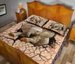 Elephant Earth Crack Style Quilt Bed Set