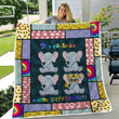 Elephant Hippie It's Ok To Be A Little Different Quilt