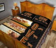 Cow Mandala Love Art Style Quilt Bed Set