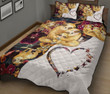 Sloth Heart Quilt Bed Set