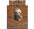 Sloth Bamboo Basket Style Quilt Bed Set