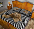 Sloth Streaky Style Quilt Bed Set