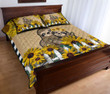 Sloth Sunflower Bemandala Style Quilt Bed Set
