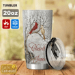 Snow Cardinal To My Husband In Heaven Personalized Stainless Steel Tumbler
