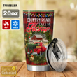 Red Truck Country Roads Personalized Stainless Steel Tumbler