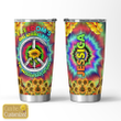 Personalized Hippie Sunflower Peace Stainless Steel Tumbler