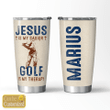 Jesus Golf Personalized Stainless Steel Tumbler
