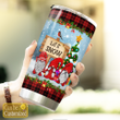 Gnome Let It Snow Personalized Stainless Steel Tumbler