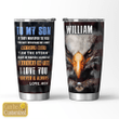 Eagle To My Son Personalized Stainless Steel Tumbler