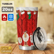 French Bulldog Red Truck Christmas Personalized Stainless Steel Tumbler