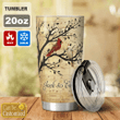 Cardinal To My Angel Husband Personalized Stainless Steel Tumbler