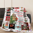 To My Son Sloth Christmas Day Quilt - Sherpa Blanket