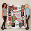 To My Son Sloth Christmas Day Quilt - Sherpa Blanket