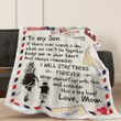 Letter Message Blanket To To My Son Gift From Mom Quilt Sherpa Blanket