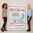 Dear Daddy From Baby Bump Very Soon My Life Will Start Quilt - Sherpa Blanket