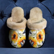 Sunflower Butterlfy House Slipper Shoes 22