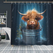 Highland Cow Shower Curtain 02