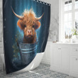Highland Cow Shower Curtain 02
