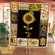 Sunflower Quilt Custom Name 01