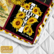 Sunflower Quilt Custom Name 02