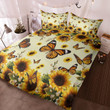 Butterfly Sunflower Bedding Set