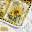 Sunflower Quilt Custom Name 03