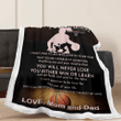 Basketball Family To My Daughter From Mom Quilt - Sherpa Blanket