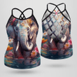 Elephant Criss Cross Tank Top 4