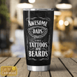 Awesome Dads Tattoos Beards Personalized