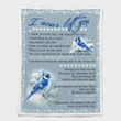 Blue Jay Bird I Never Left You Quilt Blanket Bedding Family Gift Idea For Fans For Him For Her Quilt - Sherpa Blanket