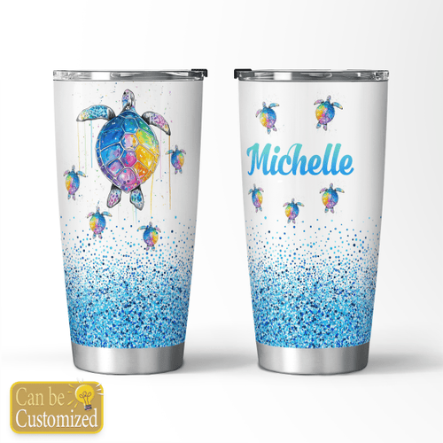 Personalized Turtle Stainless Steel Tumbler