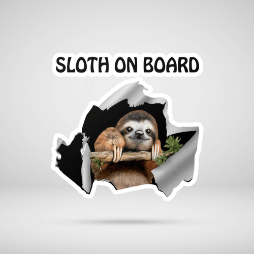 Sloth Sticker - Sloth On Board