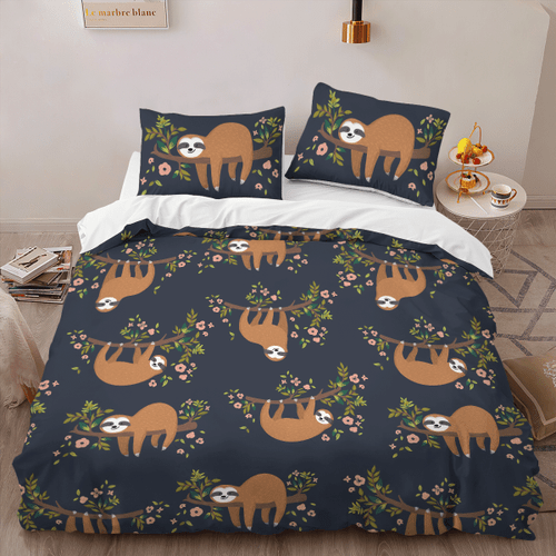 Sloth Bedding Set - Sloth Duvet Cover & Pillow Case 16