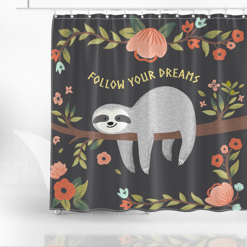 Sloth Shower Curtain 6