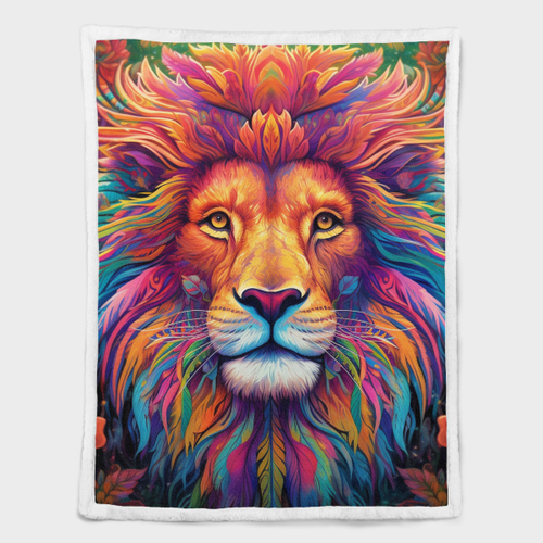Lion Sherpa Blanket 01