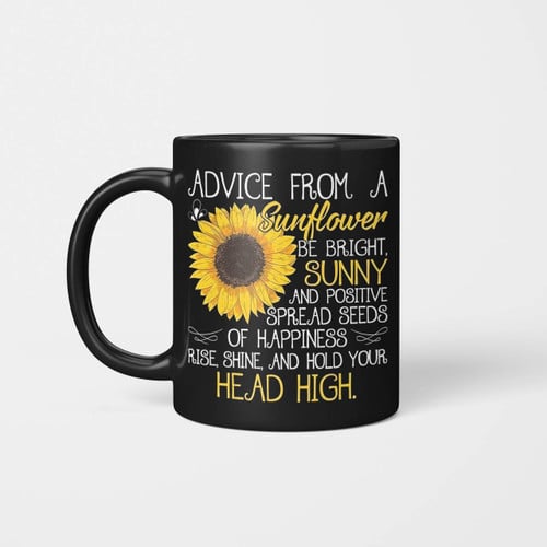 Advice From A Sunflower Mug