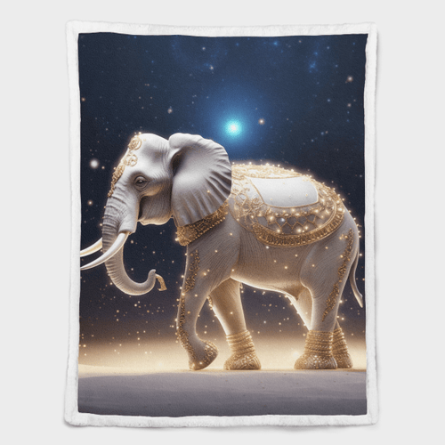 Elephant Sherpa Blanket 1