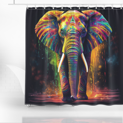 Elephant Shower Curtain 1