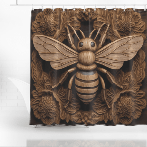 Bee Shower Curtain 7