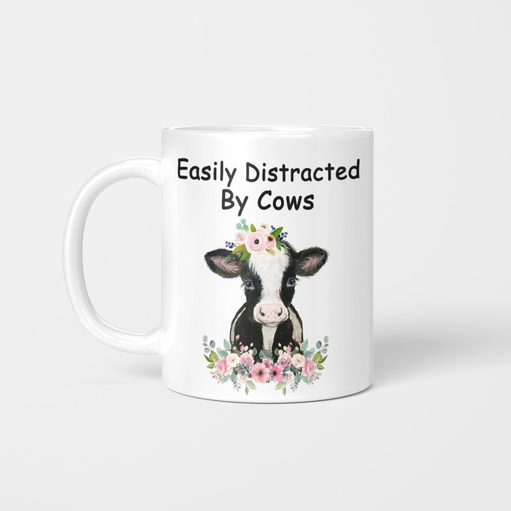 Easily Distracted By Cows Mug