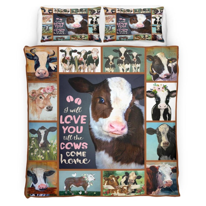 Cow Bedding Set - I Will Love You Till The Cows Come Home