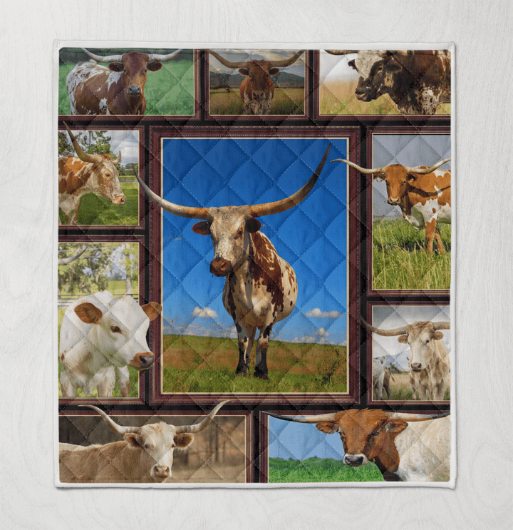 Texas Longhorn Cow Quilt