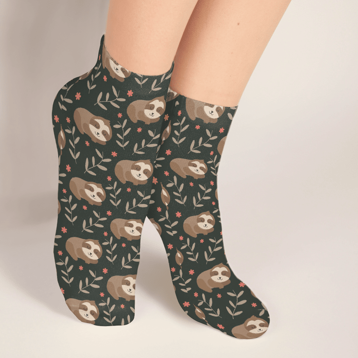 Sloth Short Socks 07