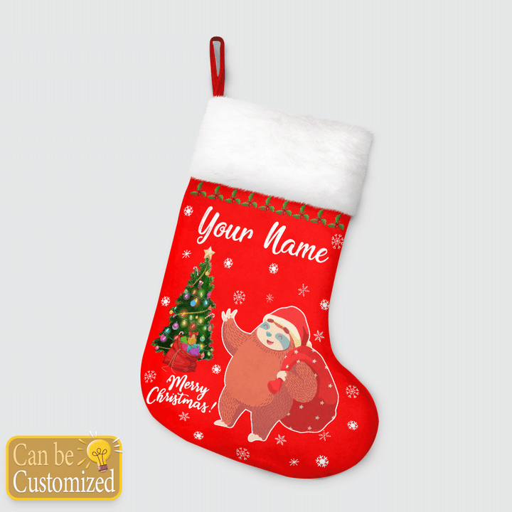 Sloth Personalized Christmas Stockings - Christmas Gifts