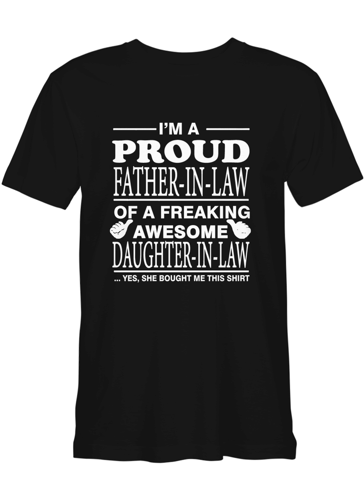 Papa Daddy Grandpa Father In Law Of A Freaking Awesome Daughter In Law Father Day T shirts for biker