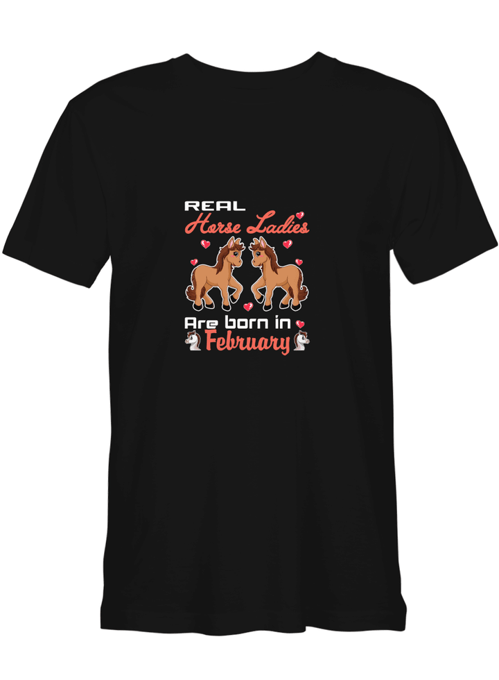 Horse Horse Ladies Born In November T-Shirt For Men And Women
