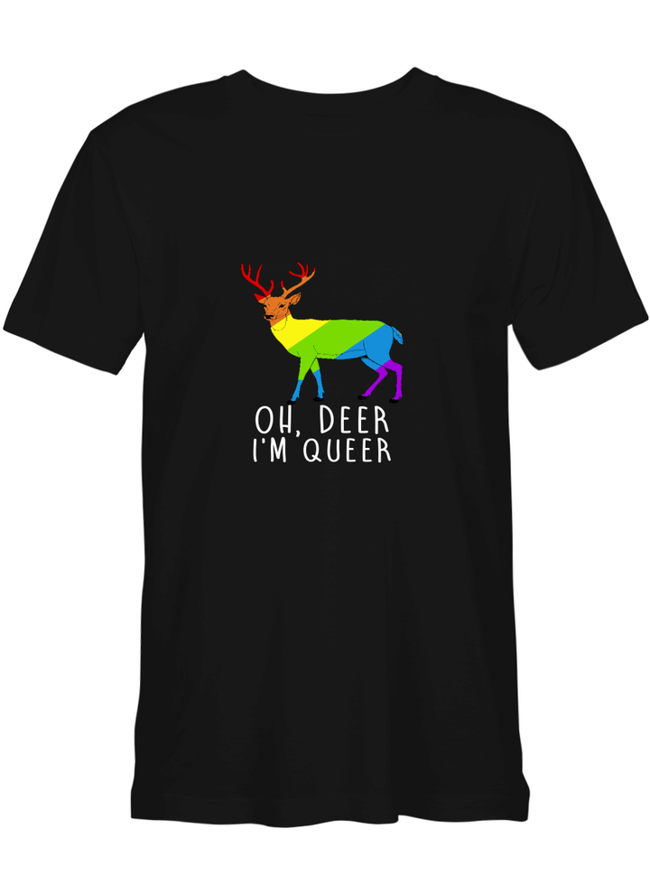Oh Deer I_m Queer LGBT National Equality March T shirts for biker